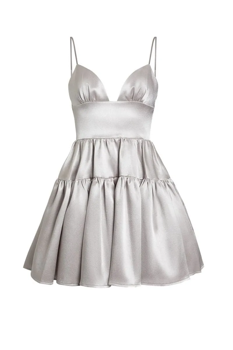 ADIE SILVER MINI DRESS