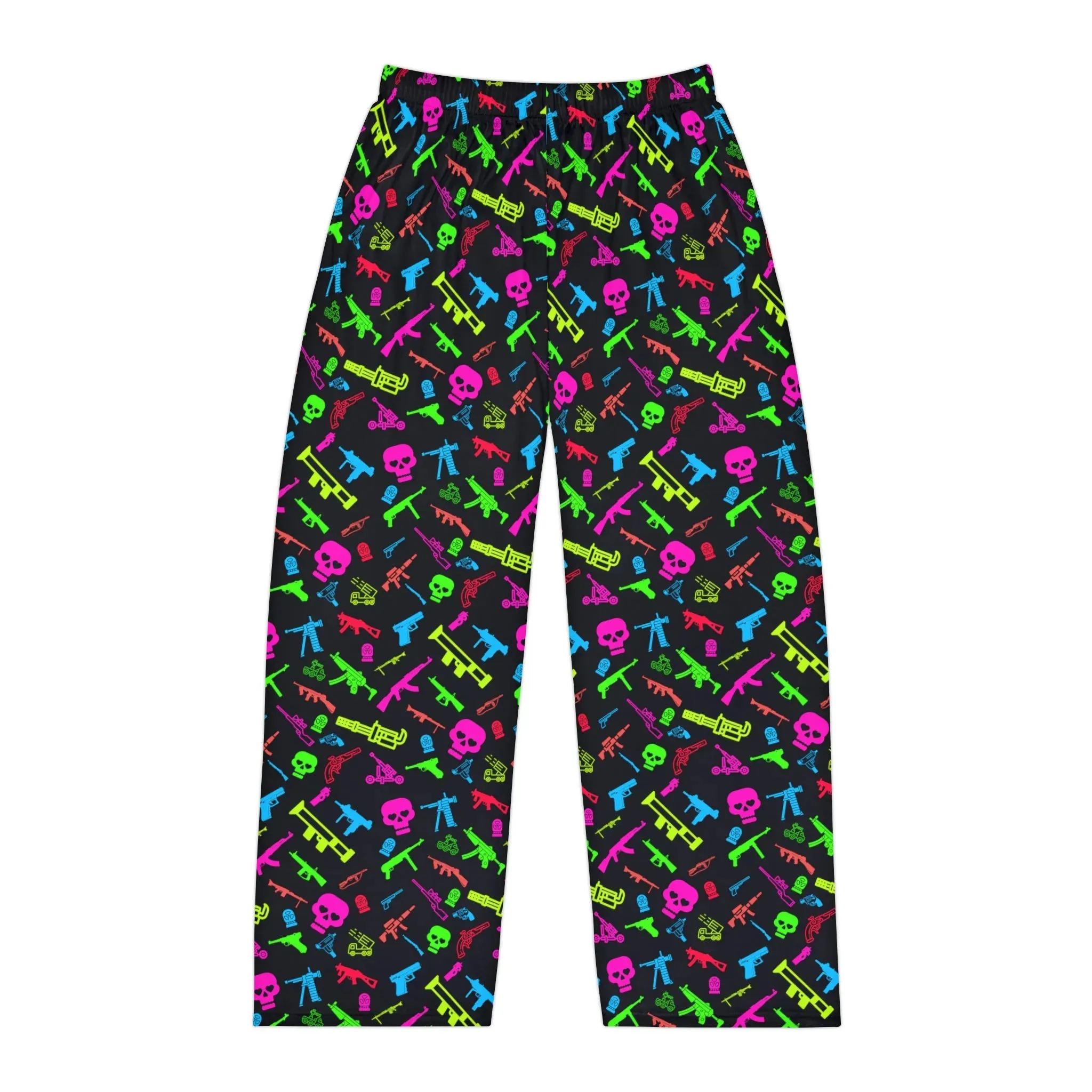 Aloha to Arms Neon Machine Guns Men's Pajama Pants