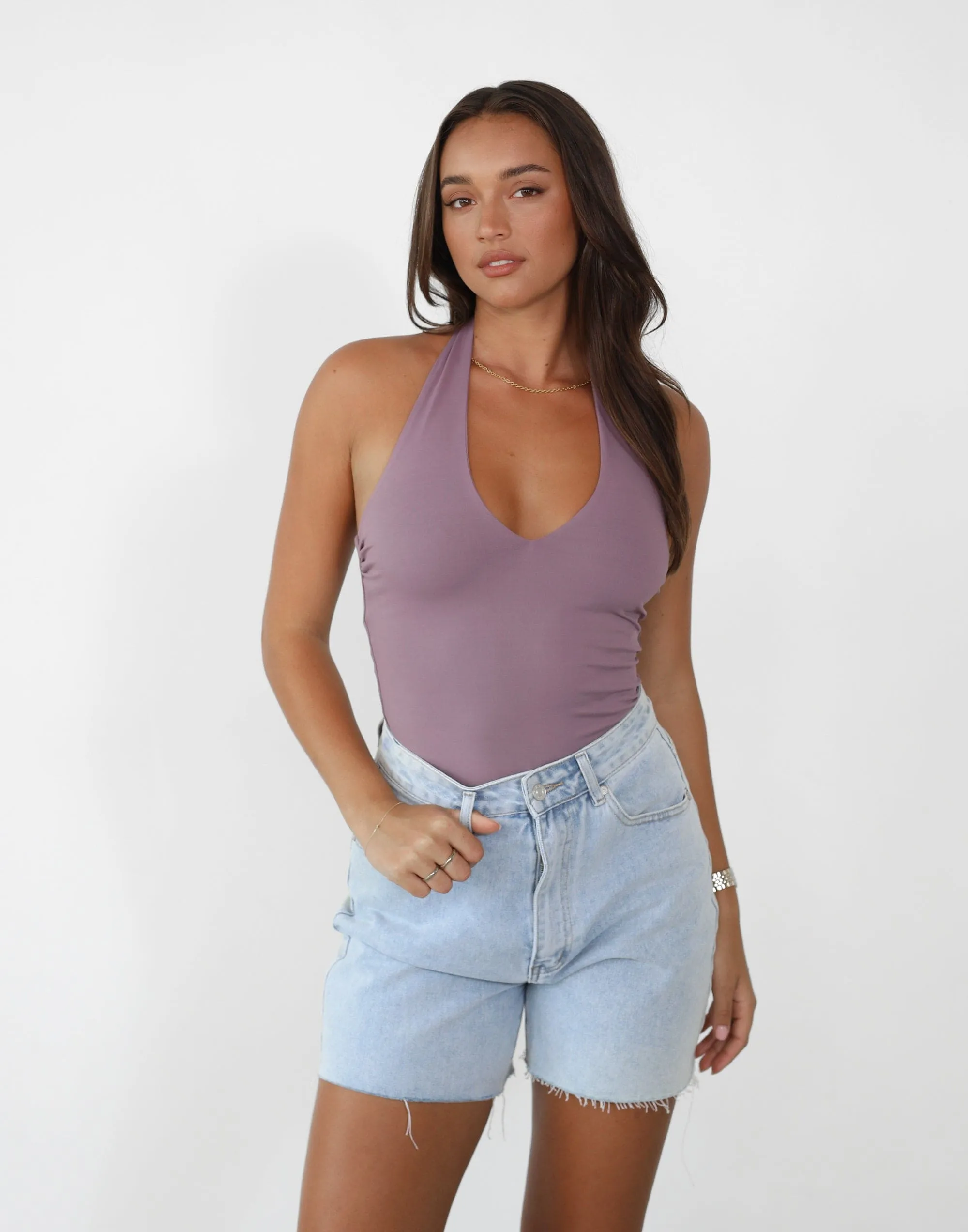 Amira Bodysuit (Dark Mauve)