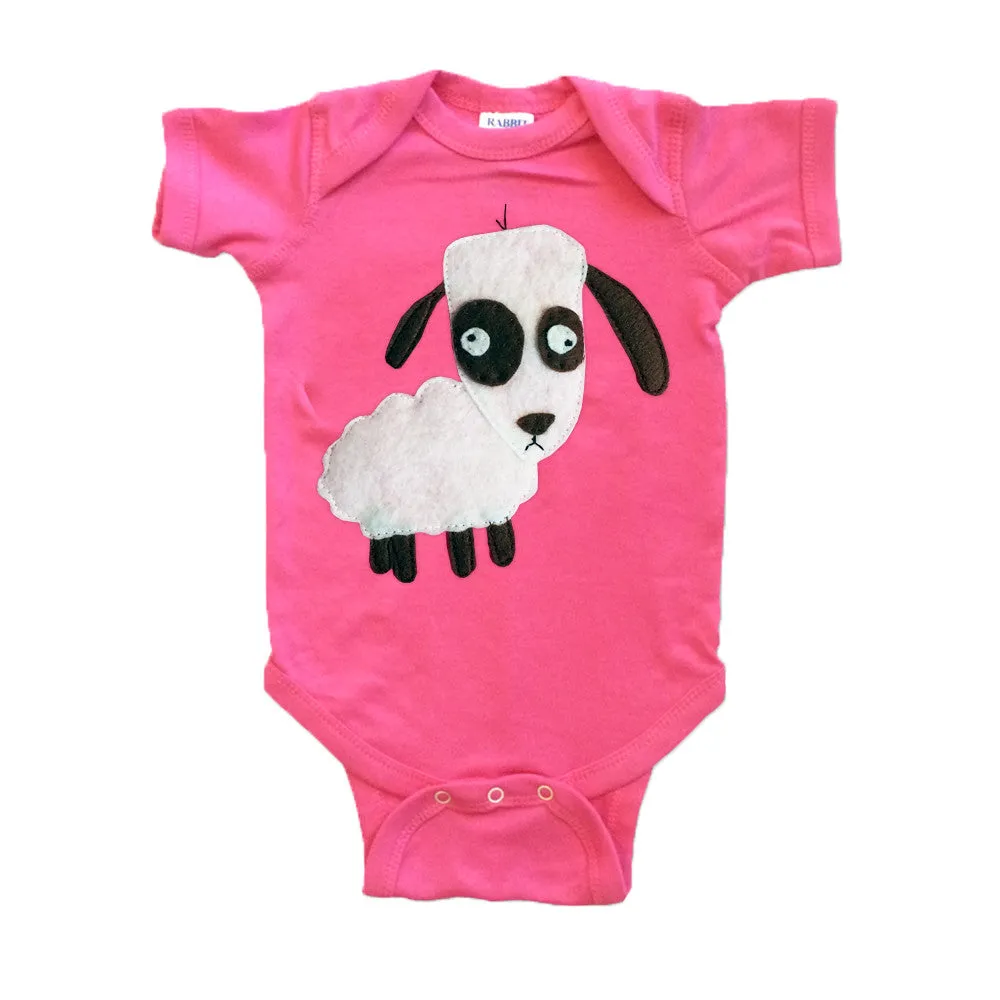 Baby Onesie - Sheep - Mi Cielo X Matthew Langille - Raspberry