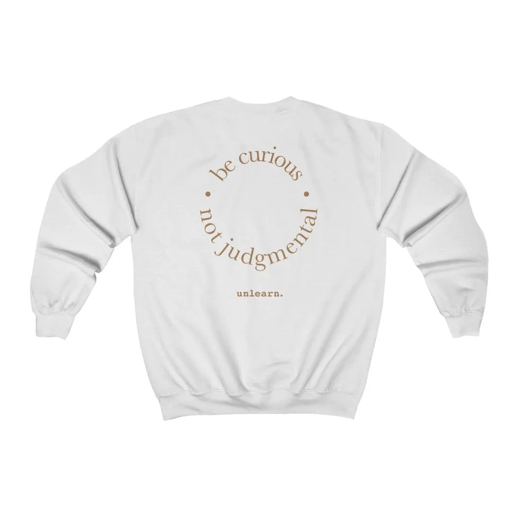 Be Curious - Relaxed Fit Crewneck Sweatshirt