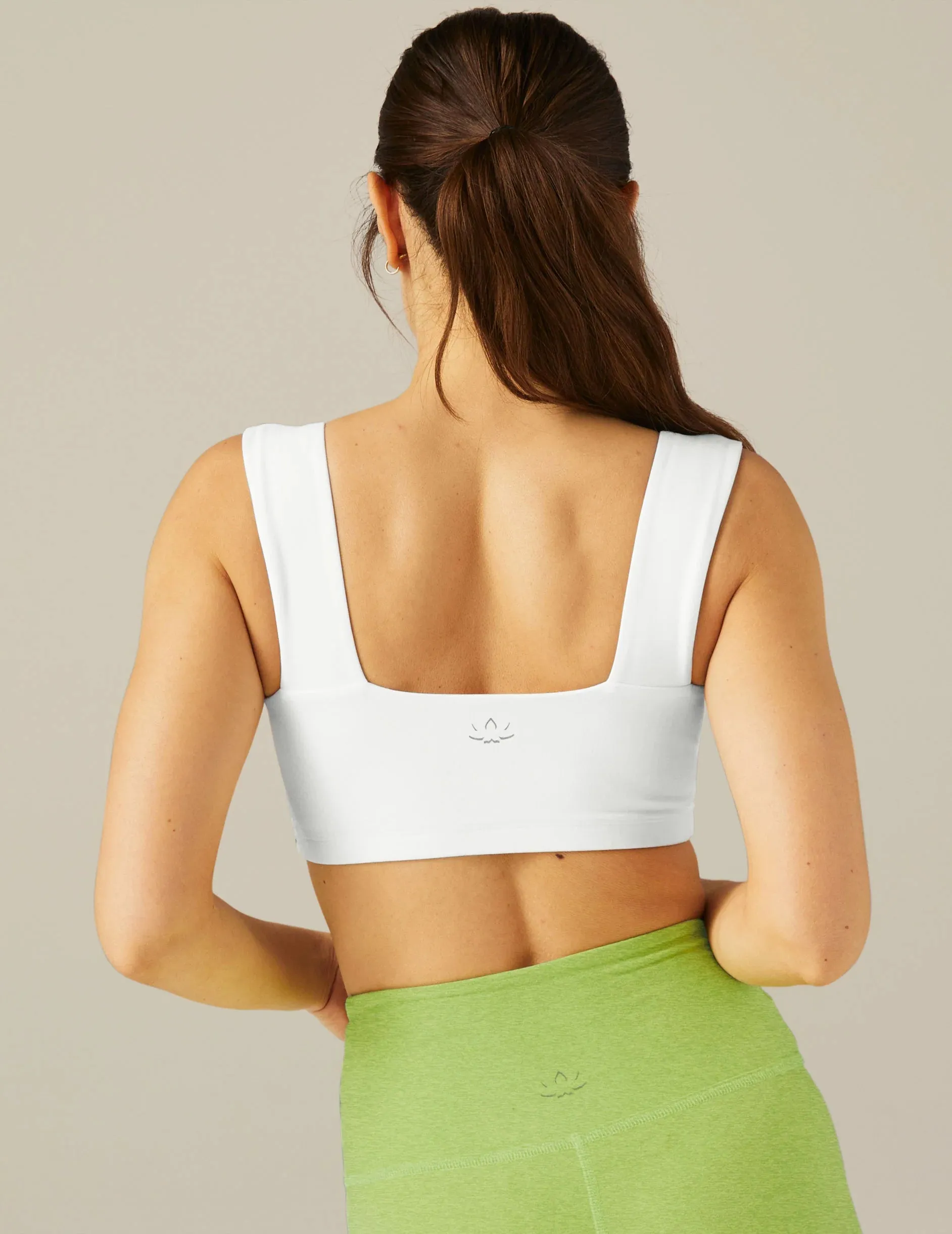 Beyond Yoga Spacedye Squared Bra - White