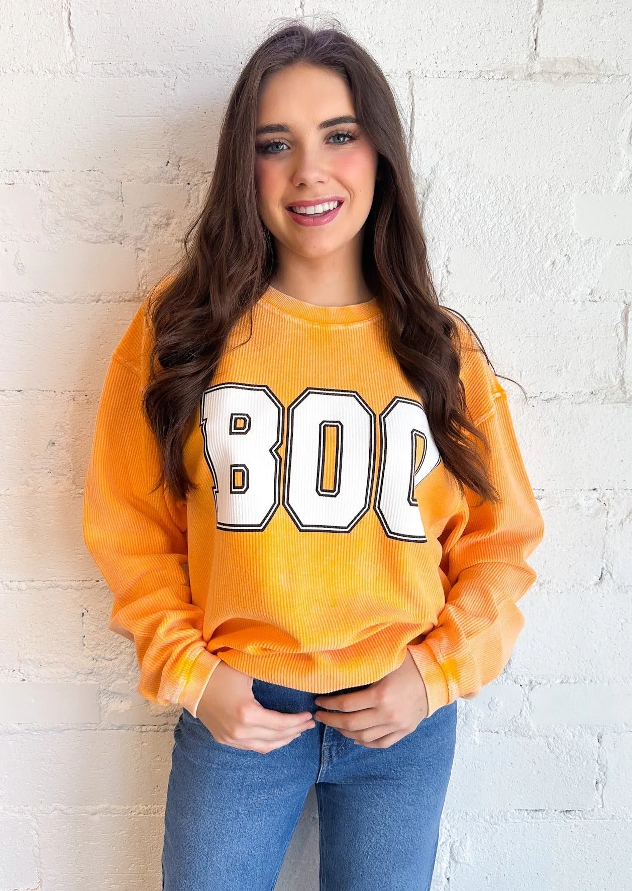 Boo Corded Sweatshirt