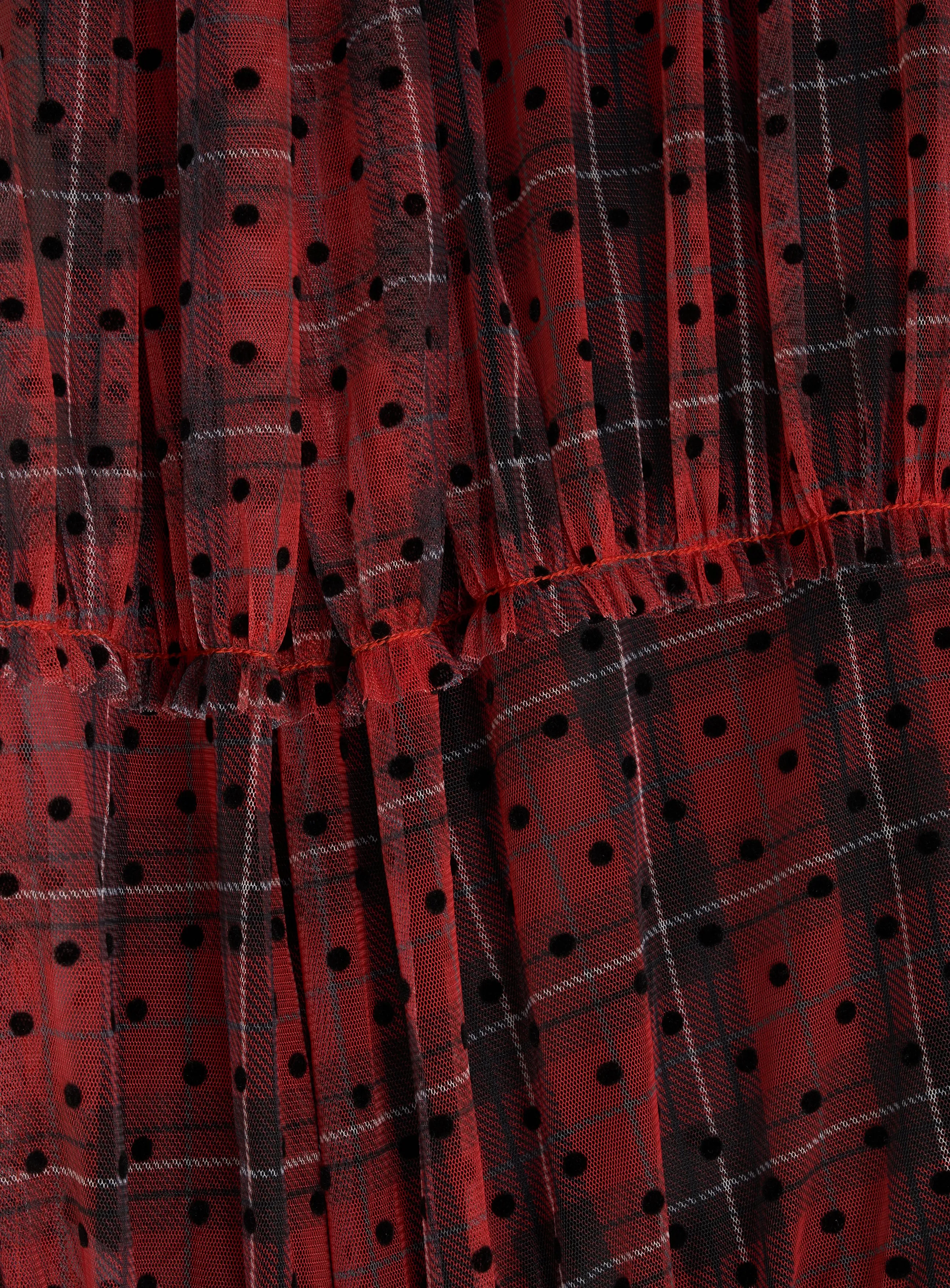 Cara Tartan Spot Dress