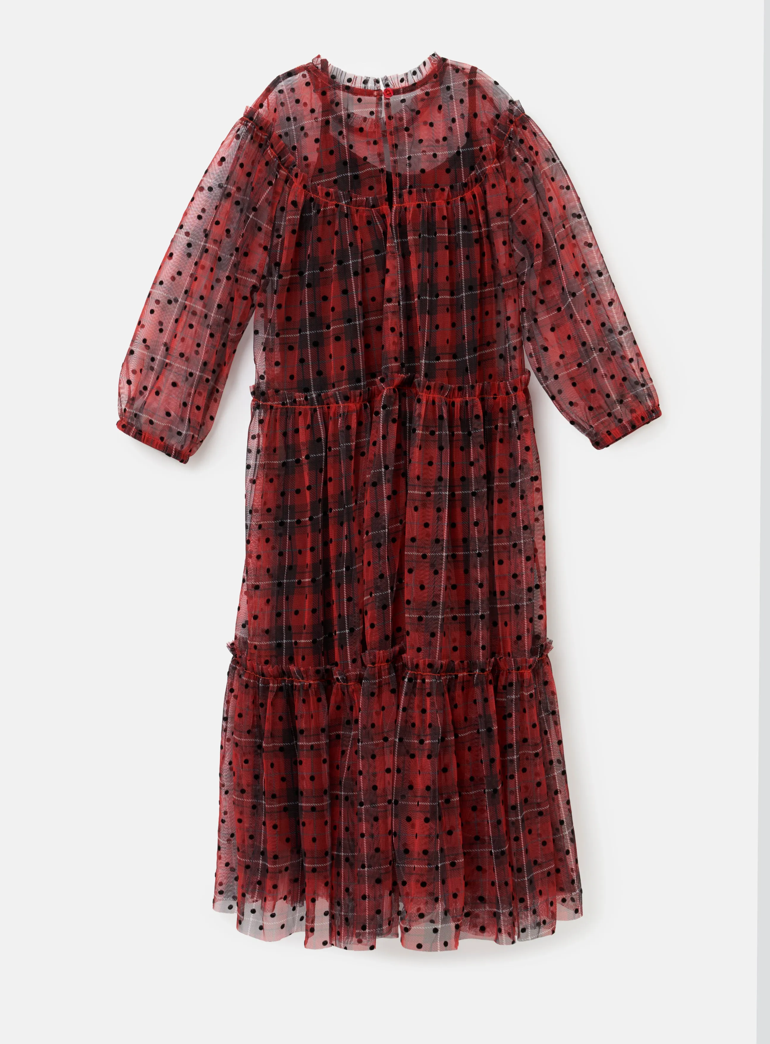 Cara Tartan Spot Dress