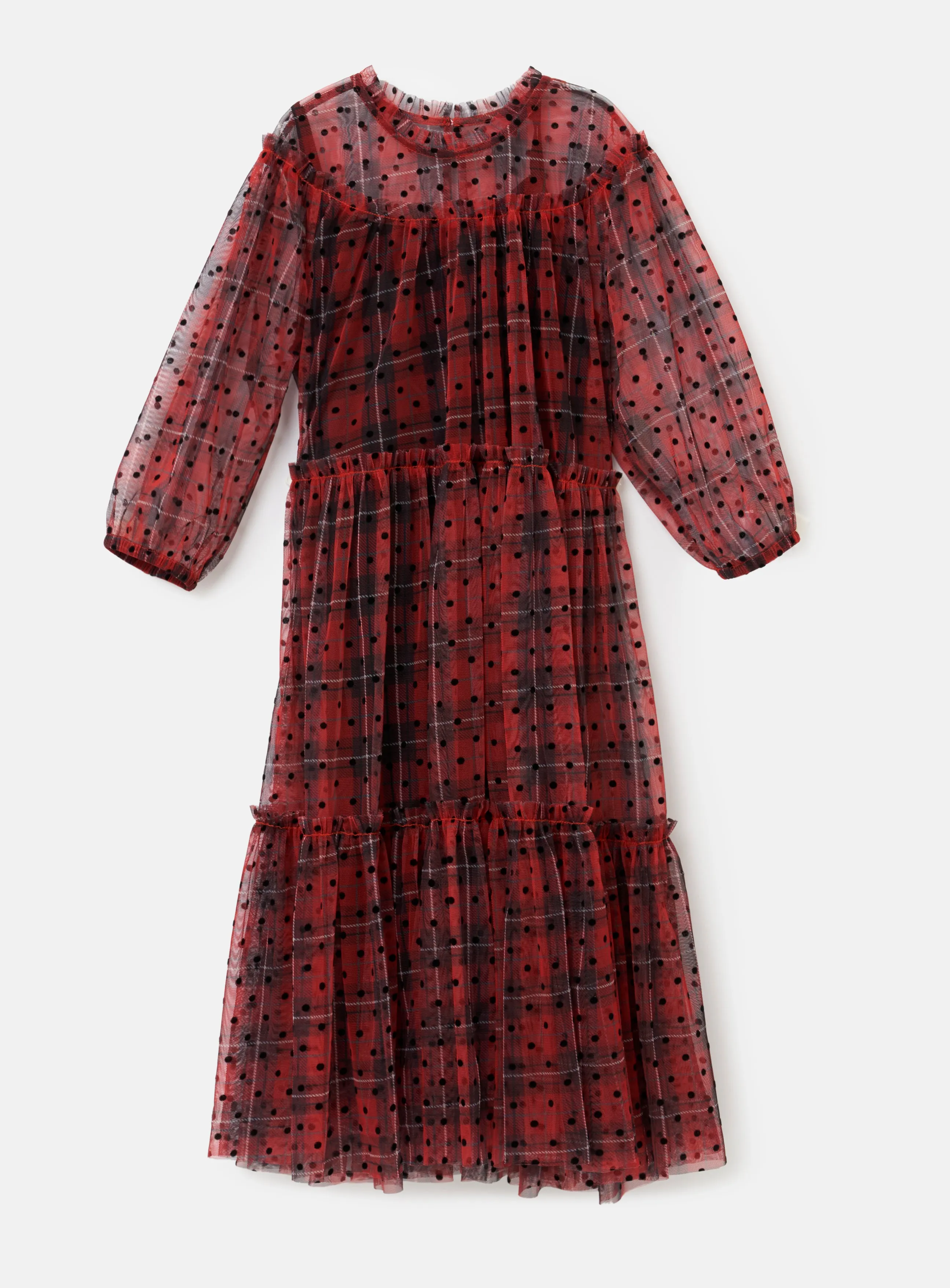 Cara Tartan Spot Dress