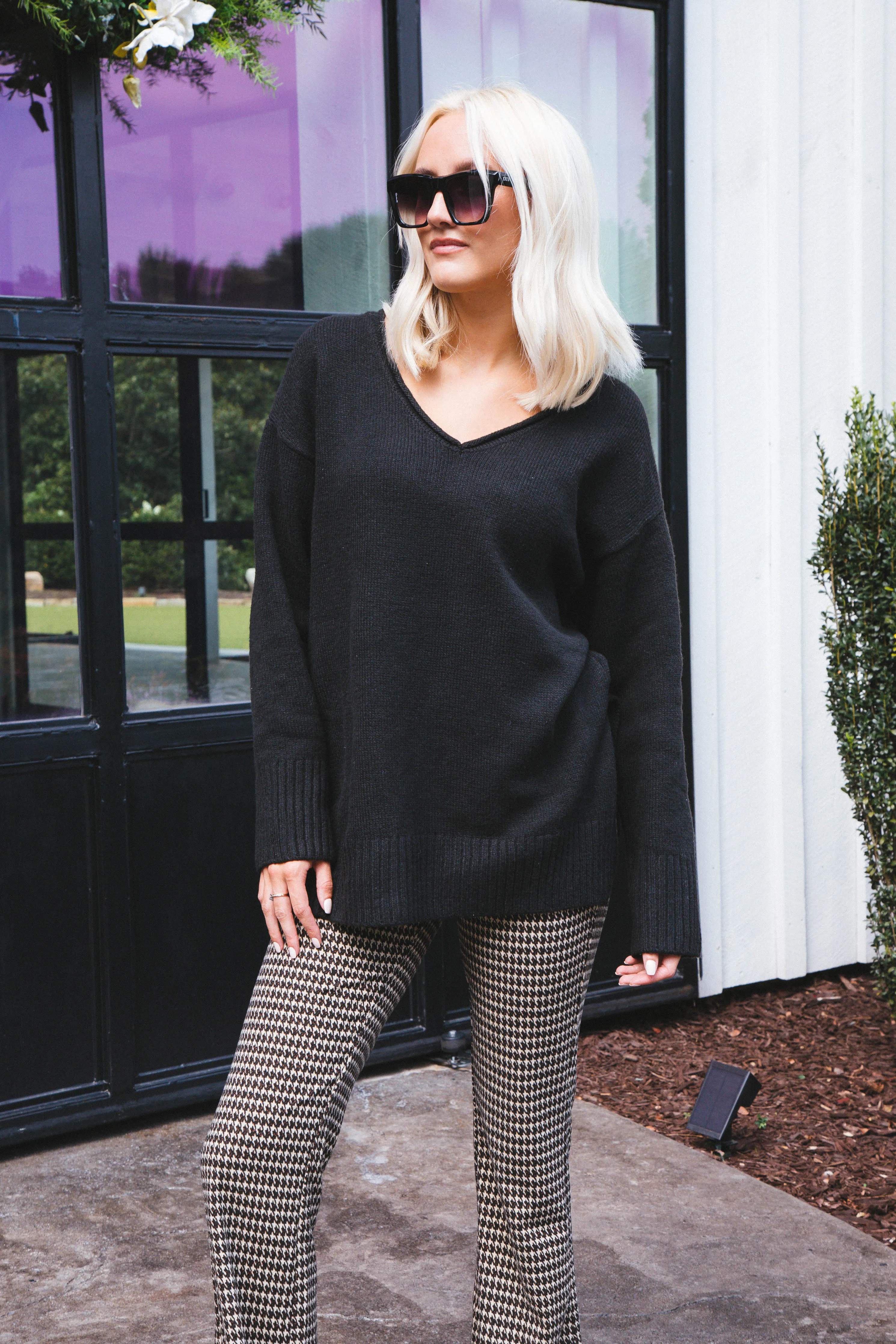 Casual Cozy V-Neck Sweater, Black | Sanctuary