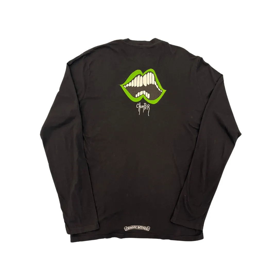 CHROME HEARTS MATTY BOY GREEN CHOMPER BLACK LONG SLEEVE