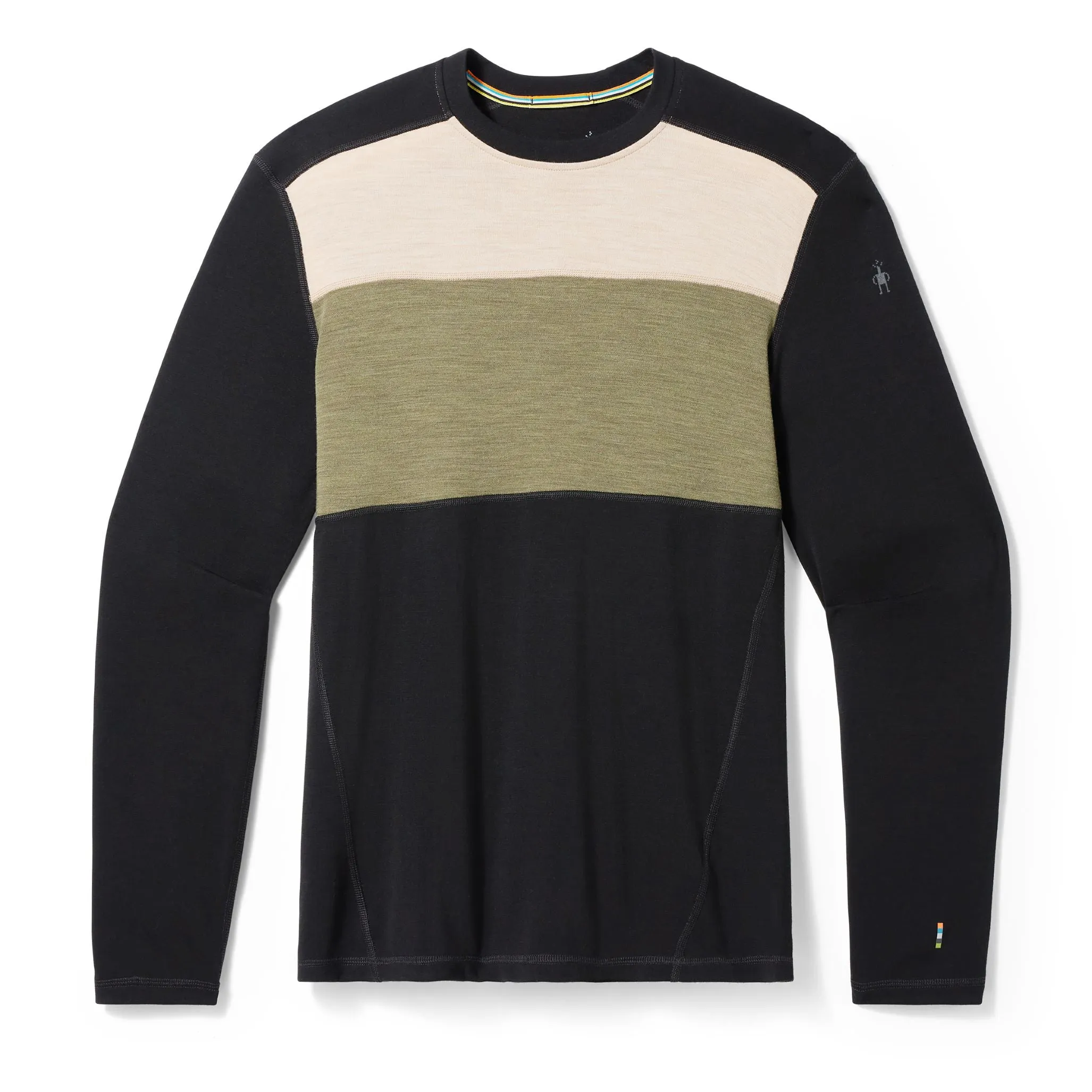 Classic Thermal Merino Base Layer Colorblock Crew Men's