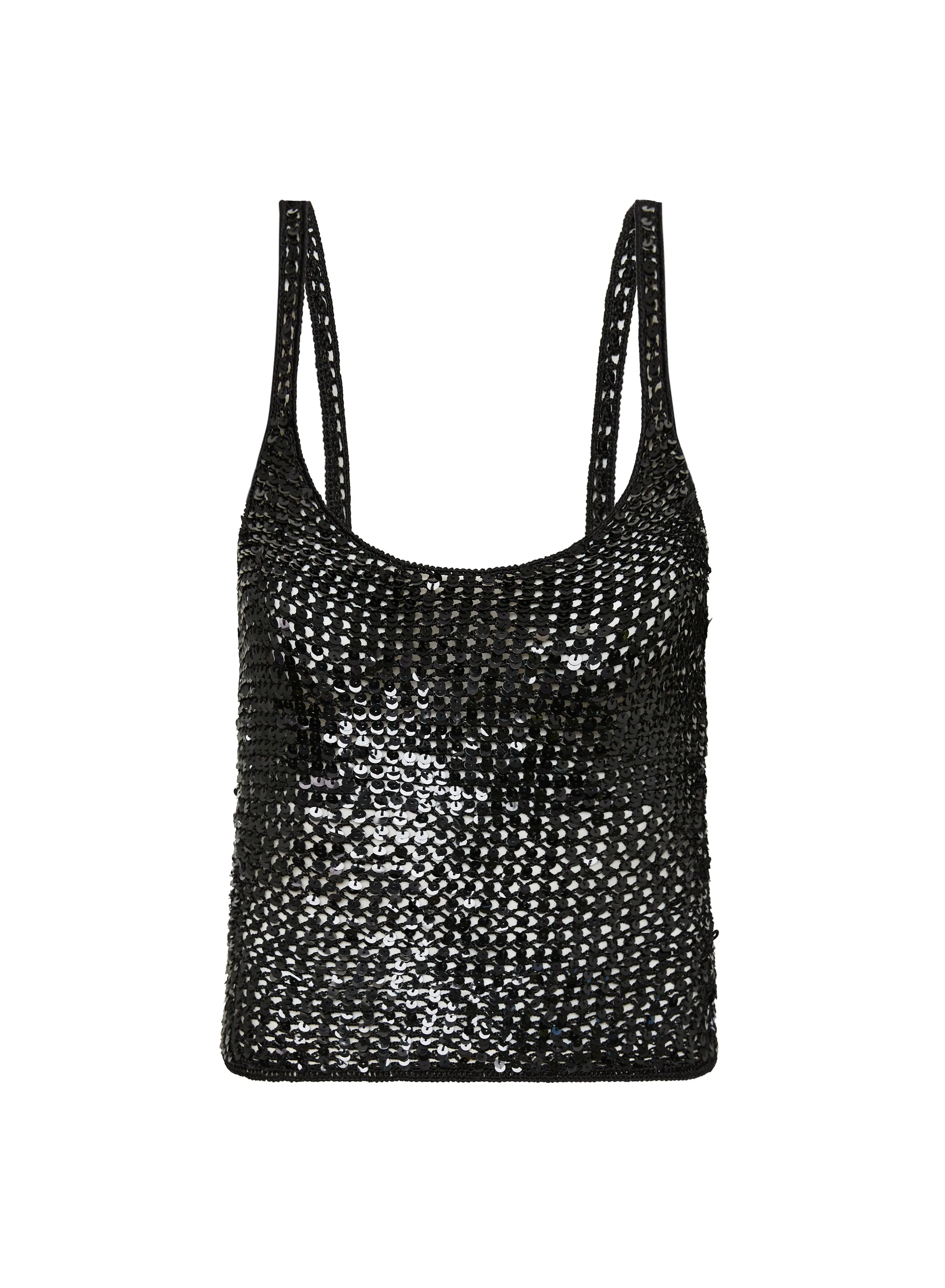 Crochet Sequins Tank