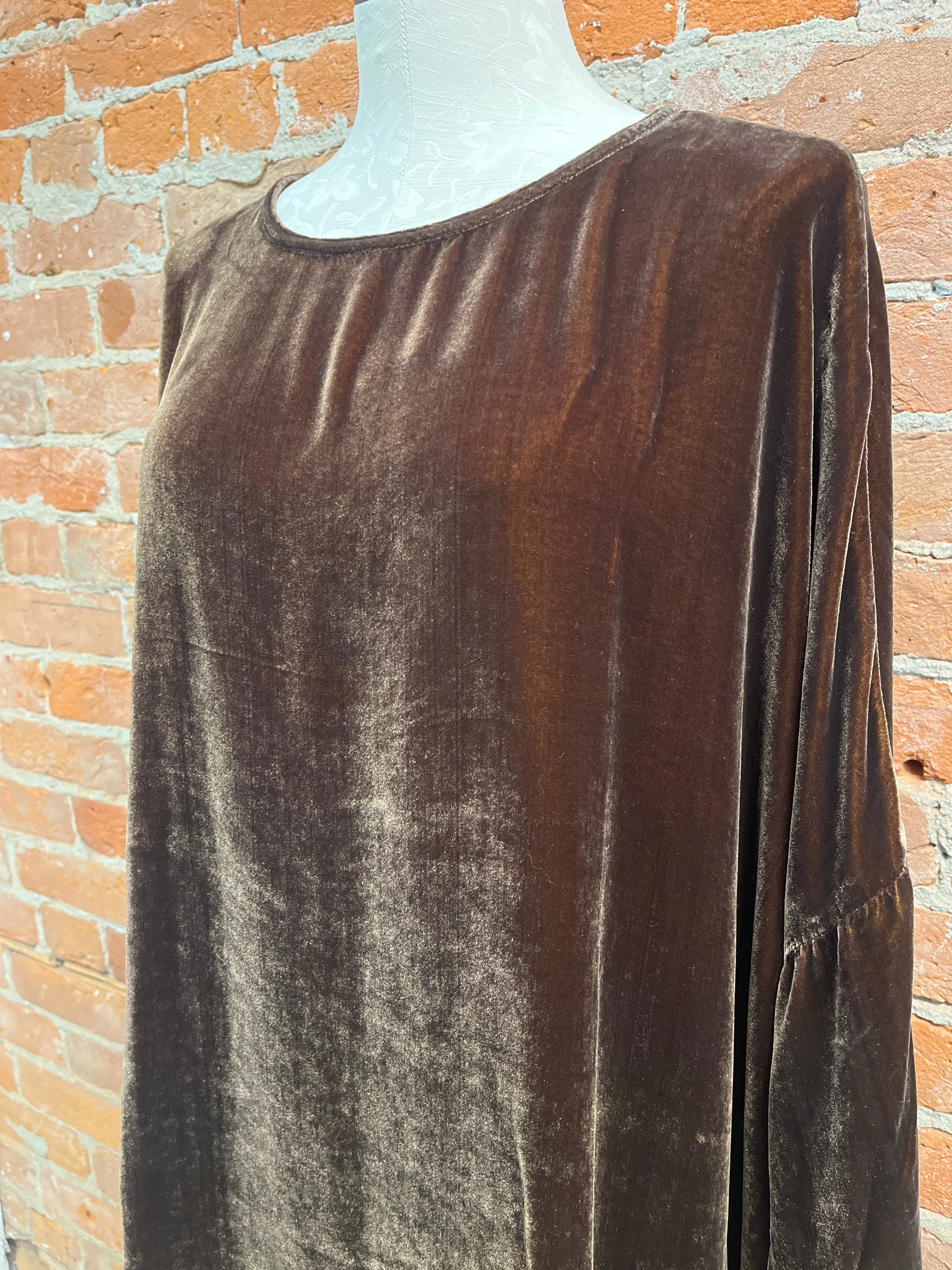 Cut Loose tunic, velvet one-size pocket