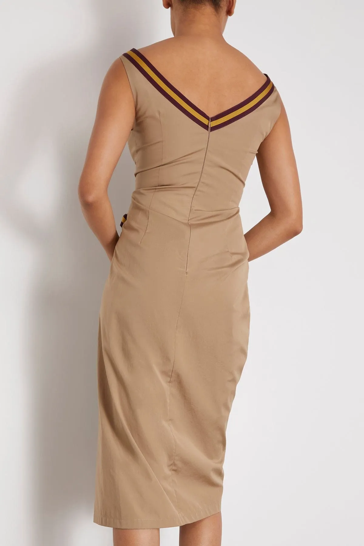 Dinari Tape Dress in Beige