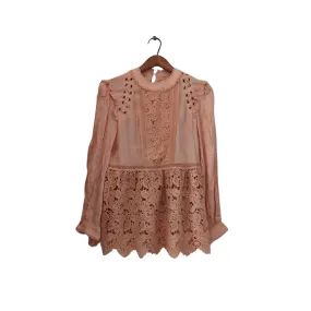 Elle Light Pink Lace Detailed Long Top | Pre loved |