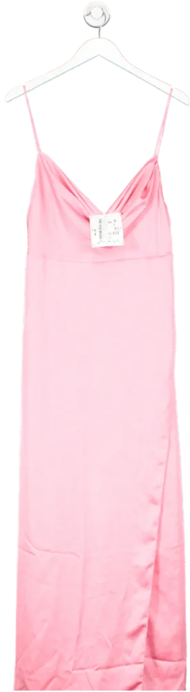 Fame And Partners Pink The Rosabel Maxi Dress UK 16