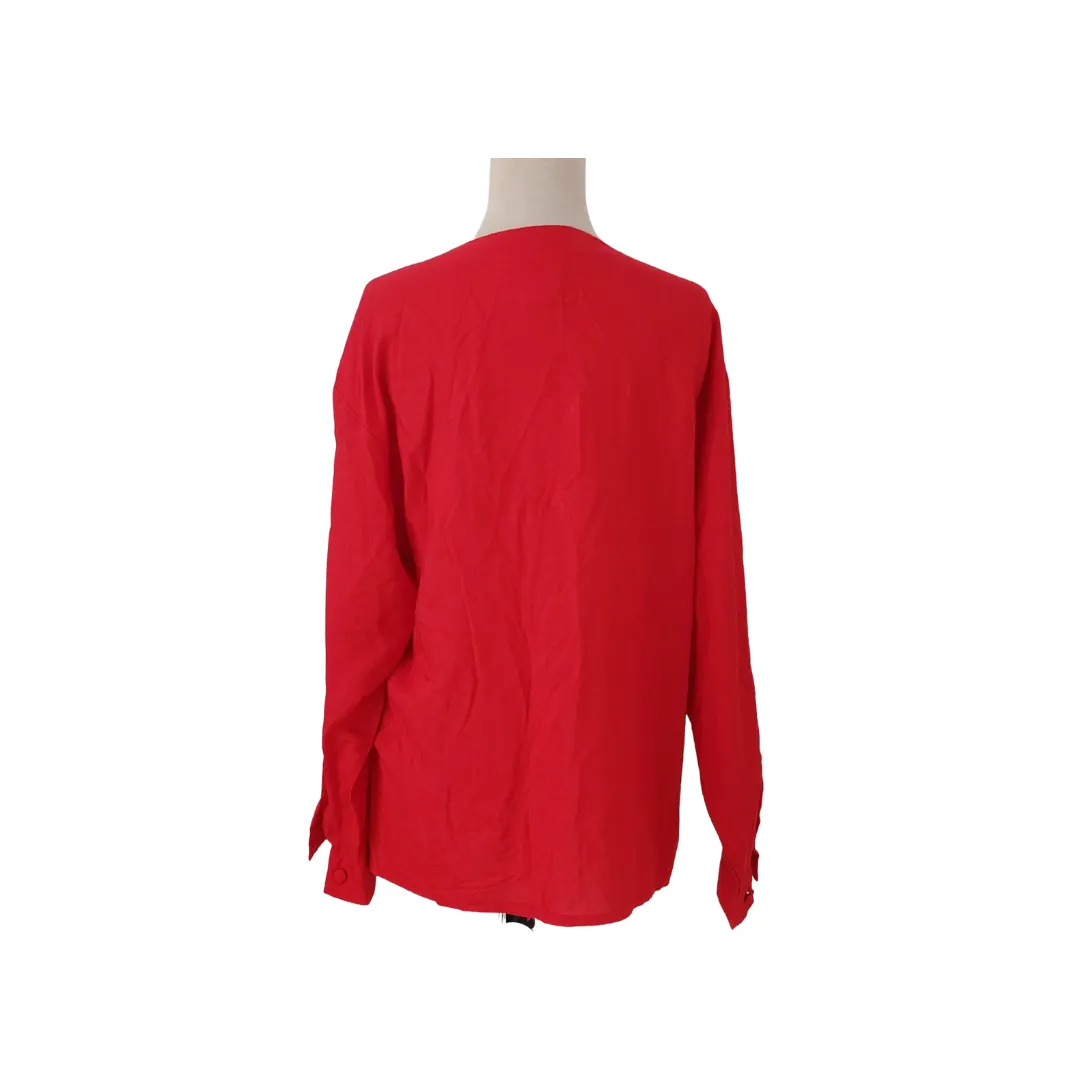 Forever 21 Red Flat-neck Blouse | Gently Used |