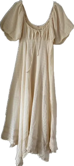 Free People Cream On My Level Maxi Dress UK XS