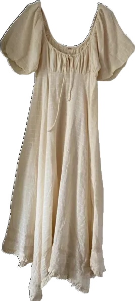 Free People Cream On My Level Maxi Dress UK XS