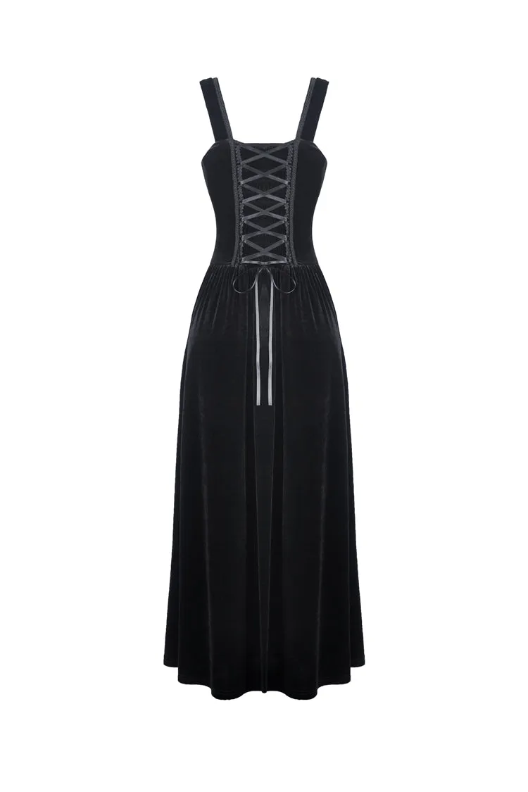 Gothic women maxi strap dress DW322