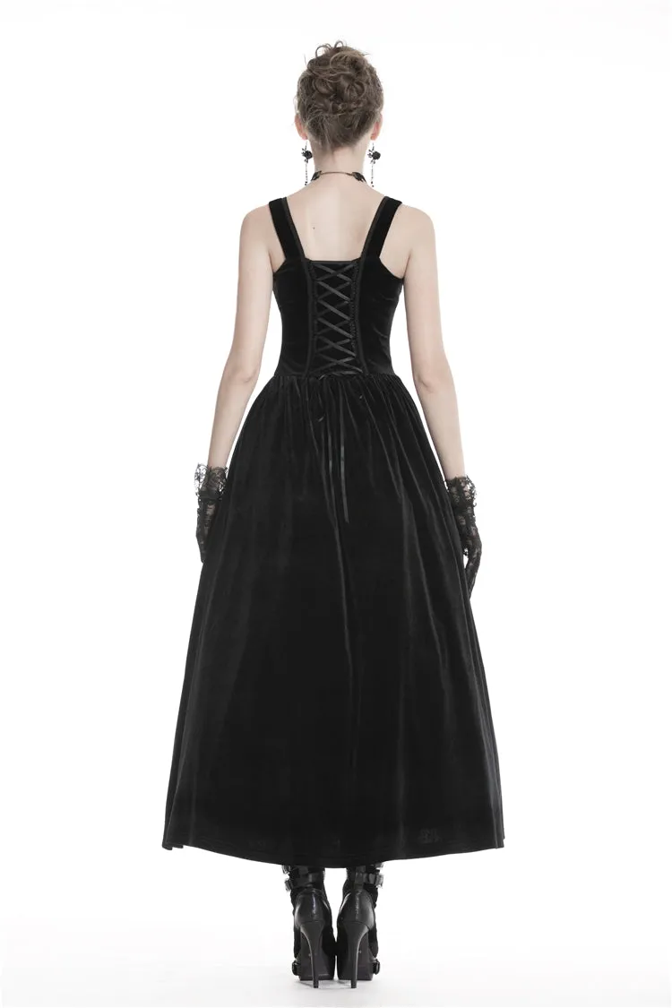 Gothic women maxi strap dress DW322