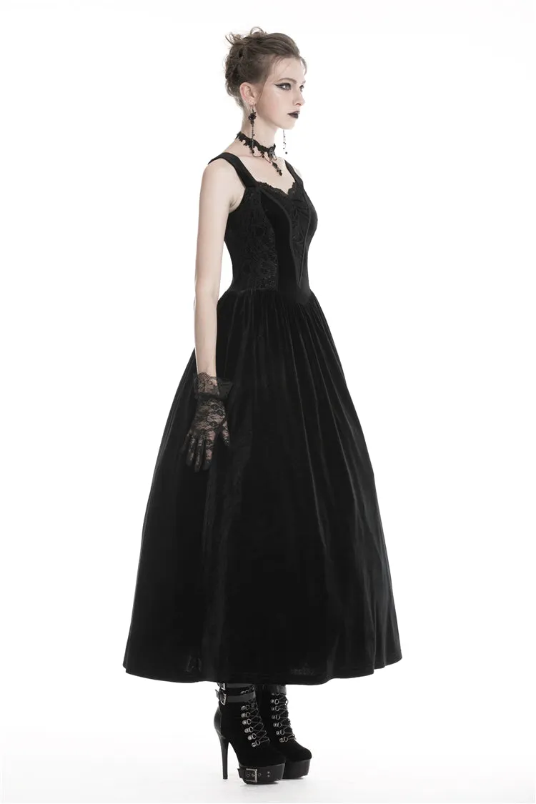 Gothic women maxi strap dress DW322