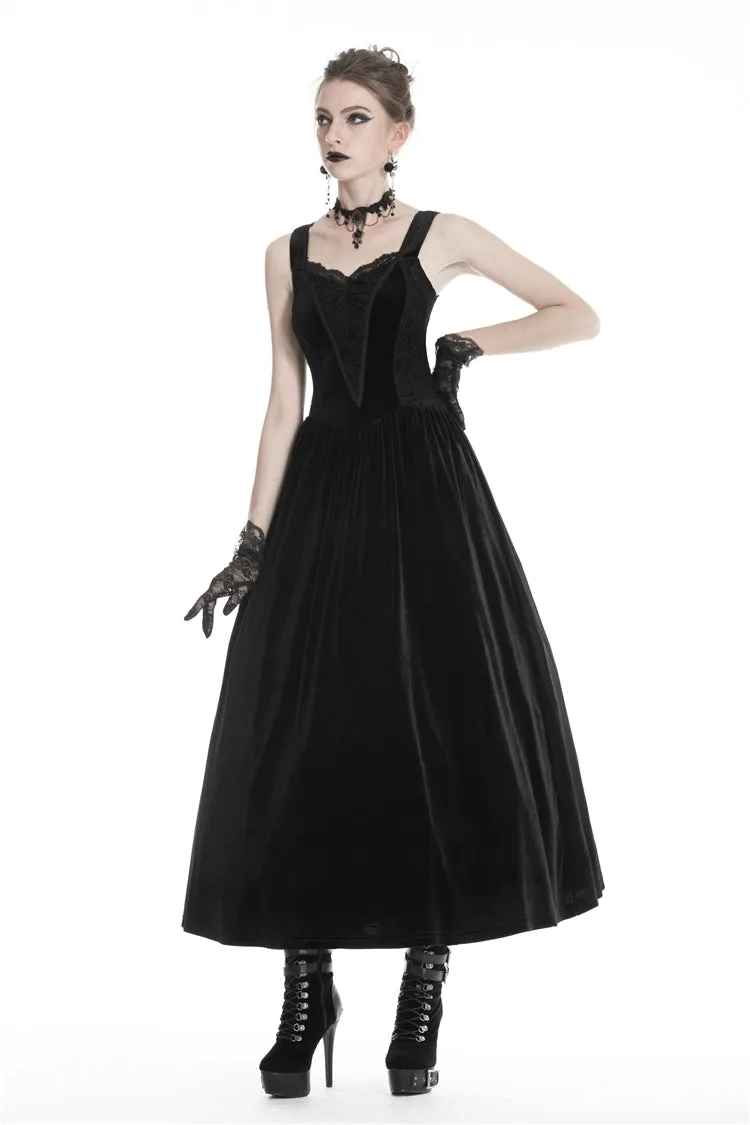 Gothic women maxi strap dress DW322