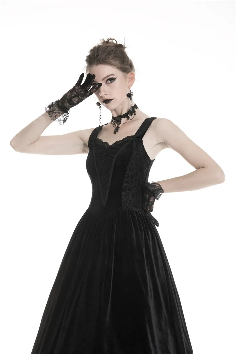 Gothic women maxi strap dress DW322