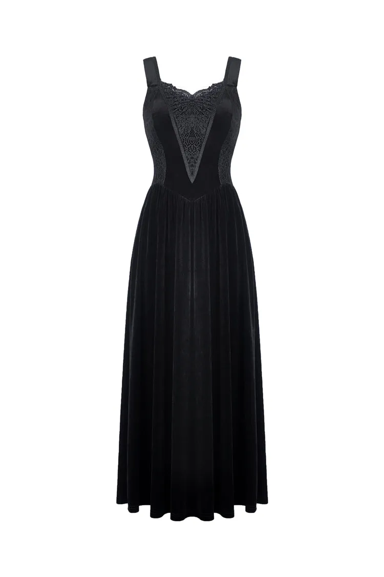 Gothic women maxi strap dress DW322