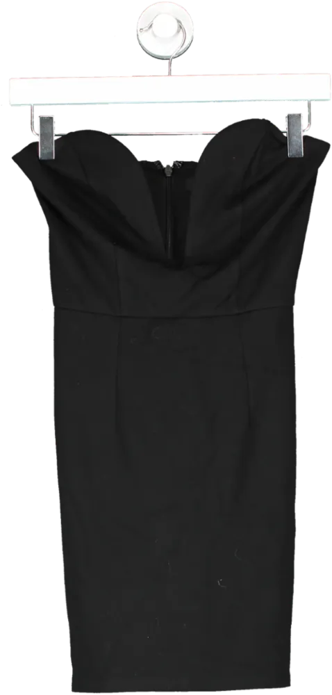 h:ours Black Cynlee Mini Dress UK XS