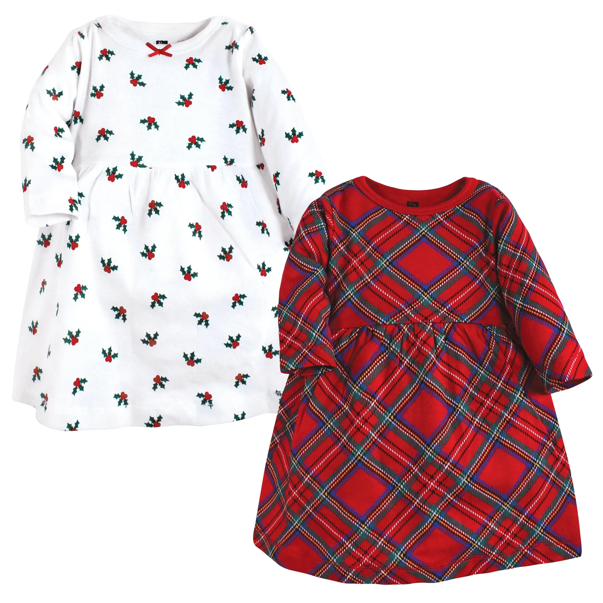 Hudson Baby Cotton Dresses, Red Tartan