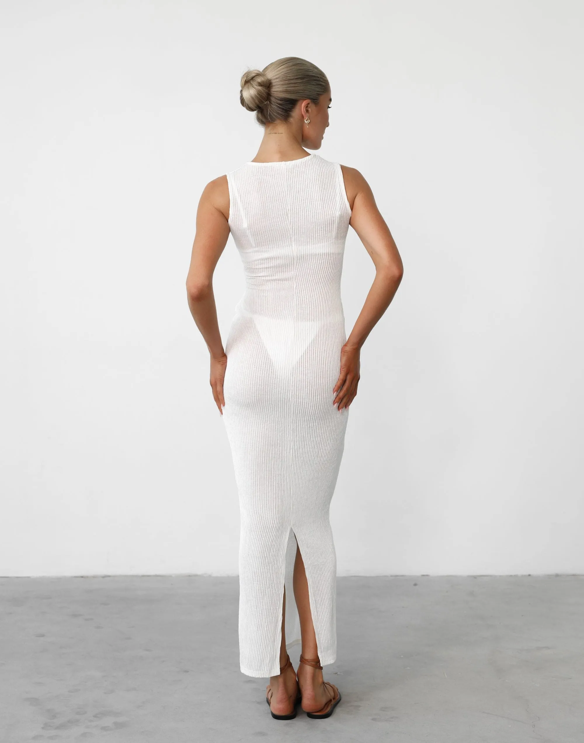 Kinetic Maxi Dress (White)