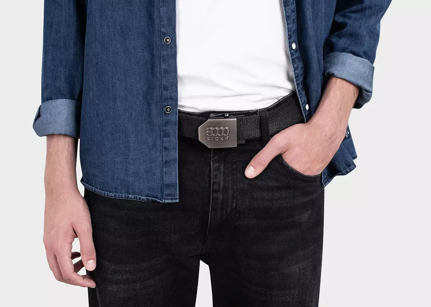 Men's Hemp Vegan Belt Belt | Black