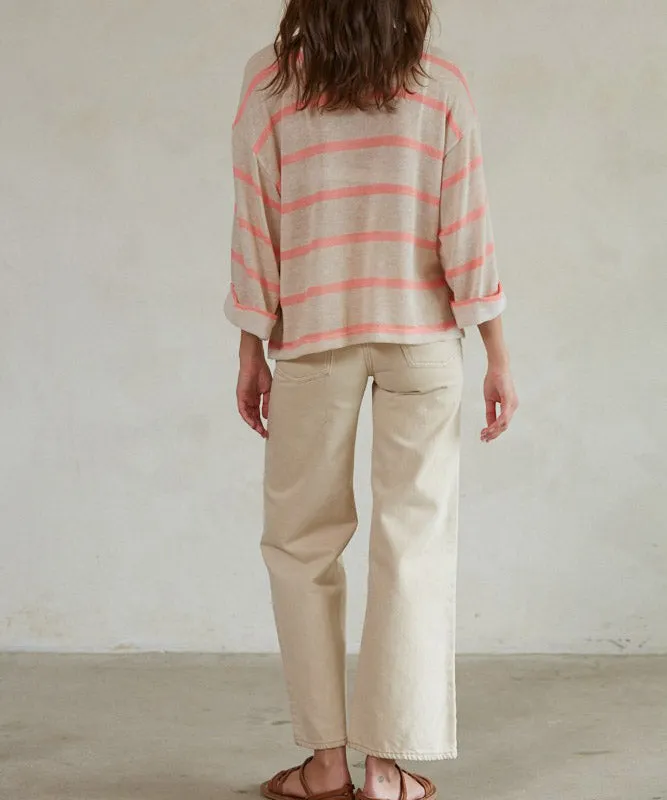 Only Poppy Pullover - Natural/Pink