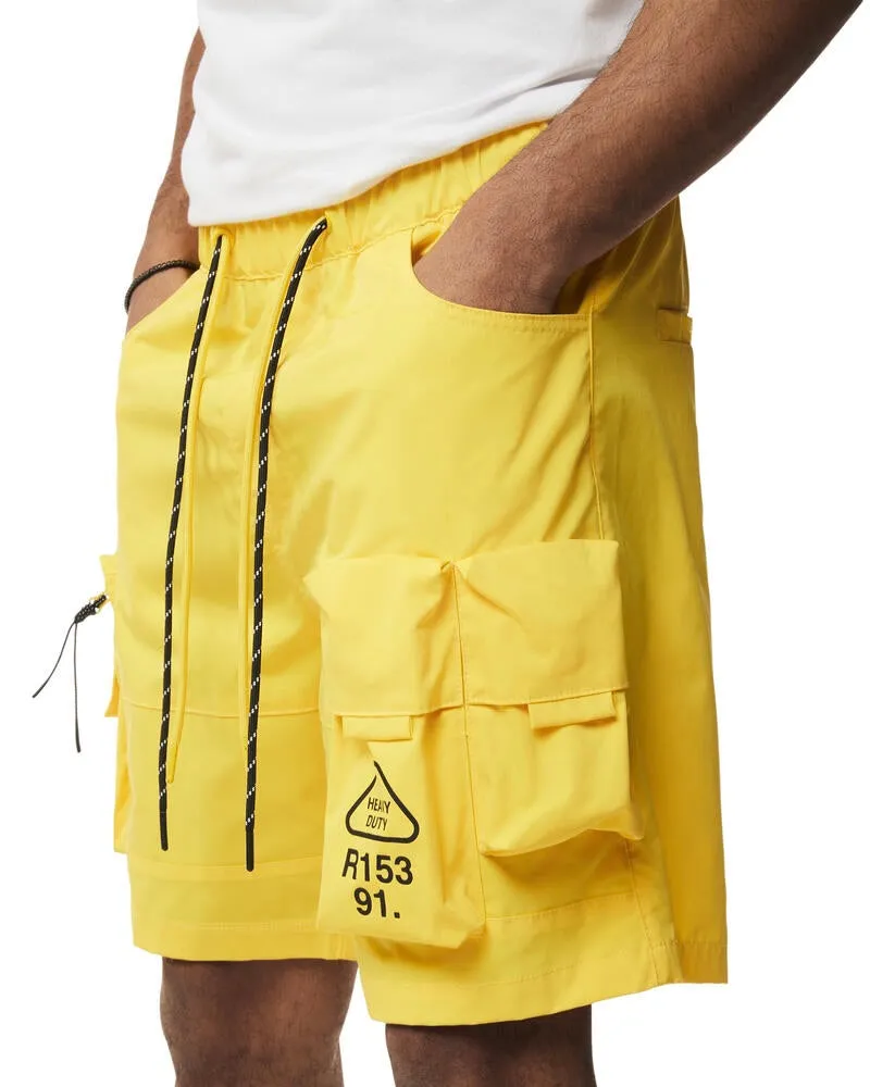 Pigmented Utility Nylon Cargo Shorts