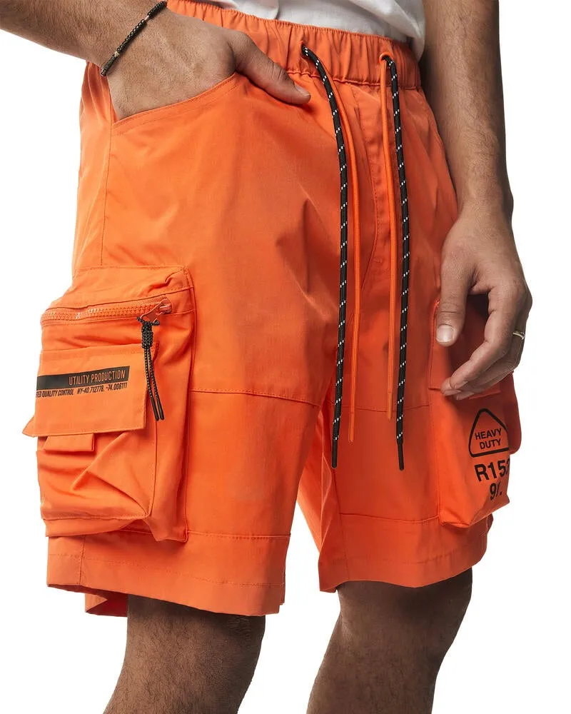 Pigmented Utility Nylon Cargo Shorts