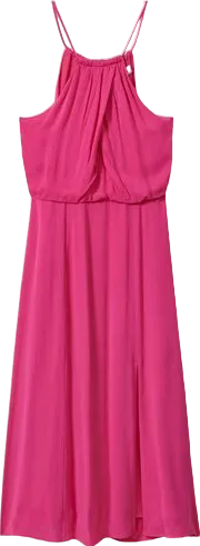 REISS Pink Elliana Drape Front Midi Dress BNWT UK 6