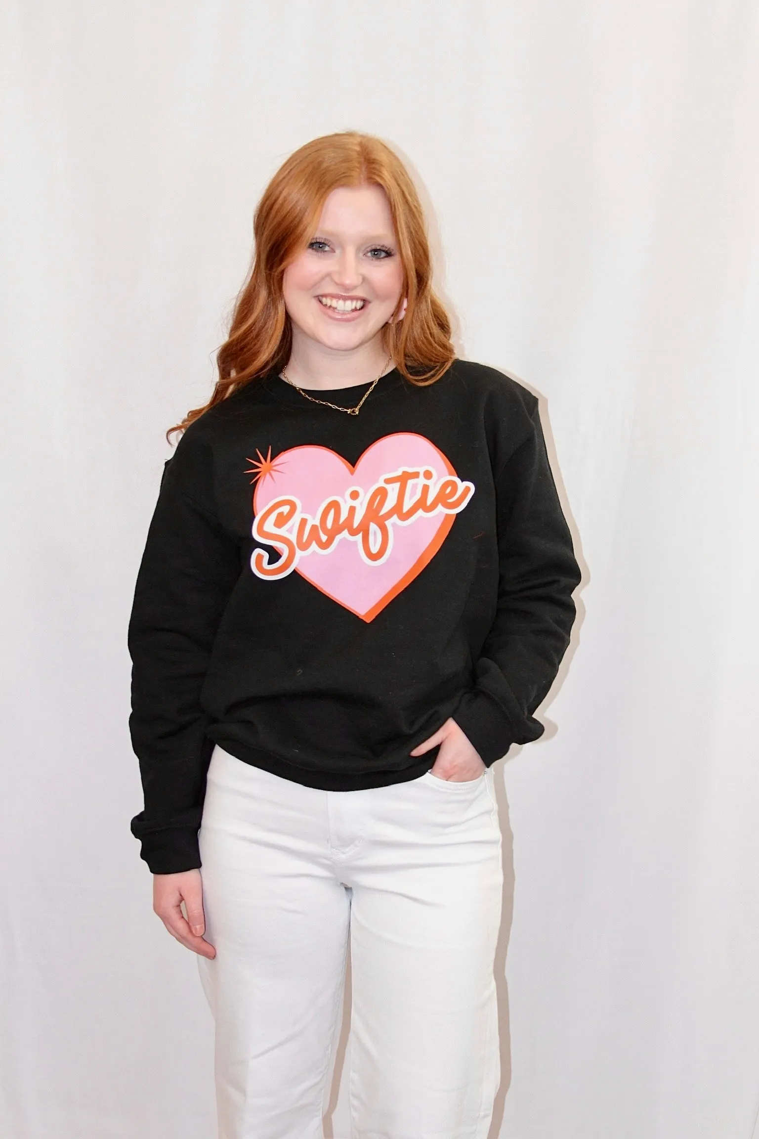 Retro Swiftie Heart Sweatshirt