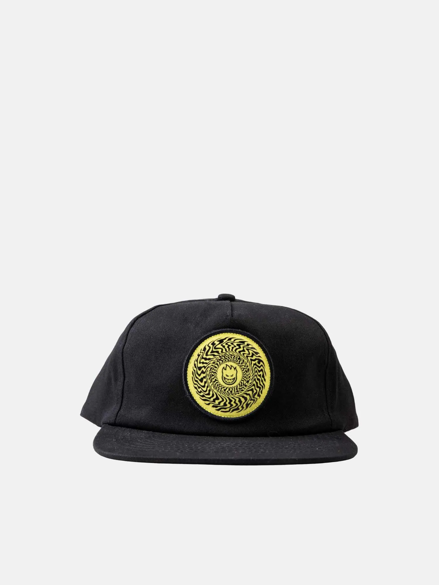 Spitfire Classic Swirl Patch Snapback - Black / Yellow