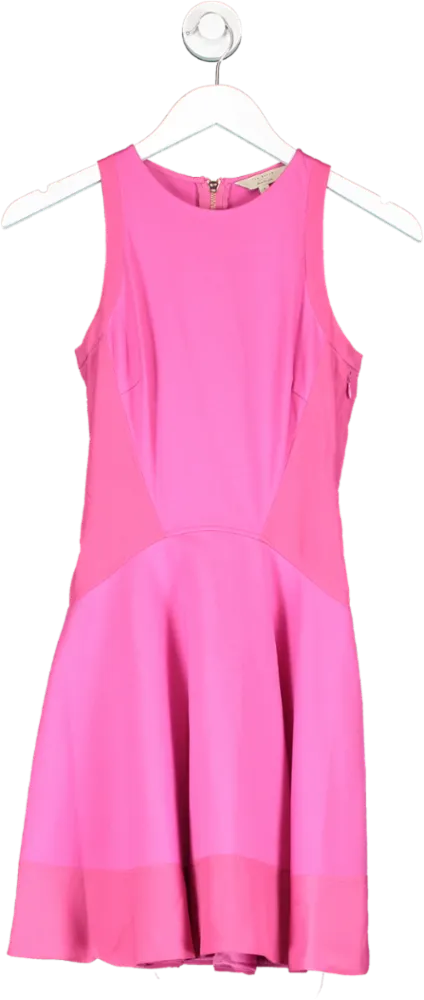 Ted Baker Pink Sleeveless Swing Dress UK S