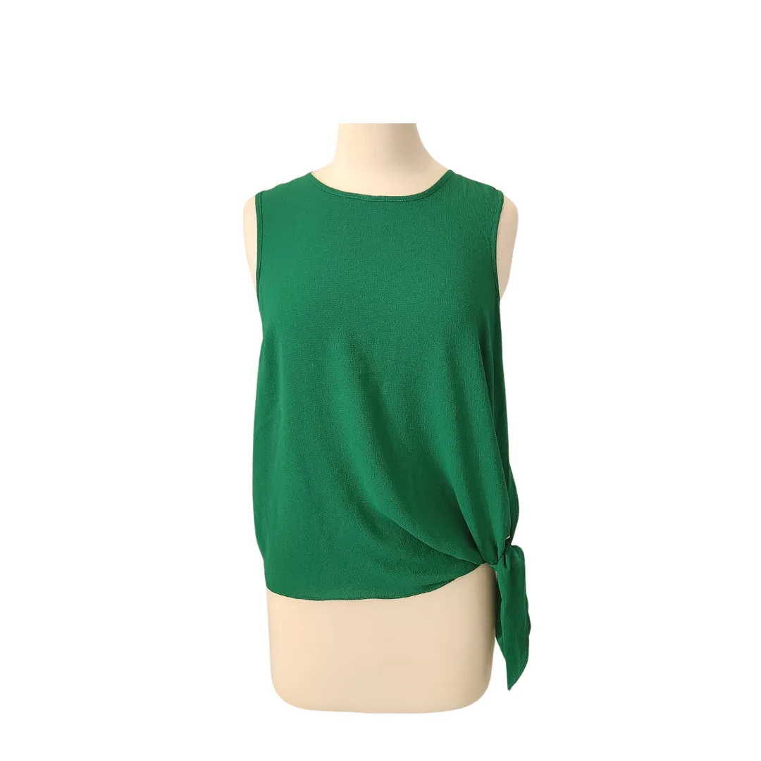 The Collection Debenhams Emerald Green Sleeveless Side-knot Top | Brand New |