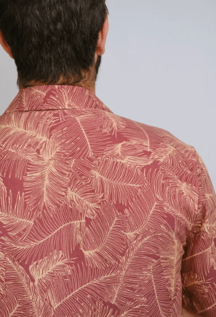 The Toby Tencel Shirt | Palm Print