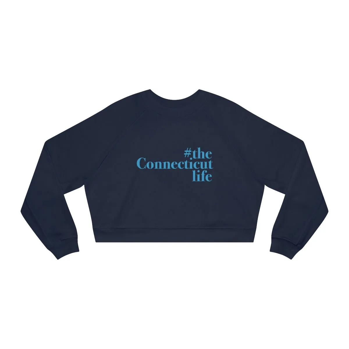 #theconnecticutlife Women's Cropped Fleece Pullover