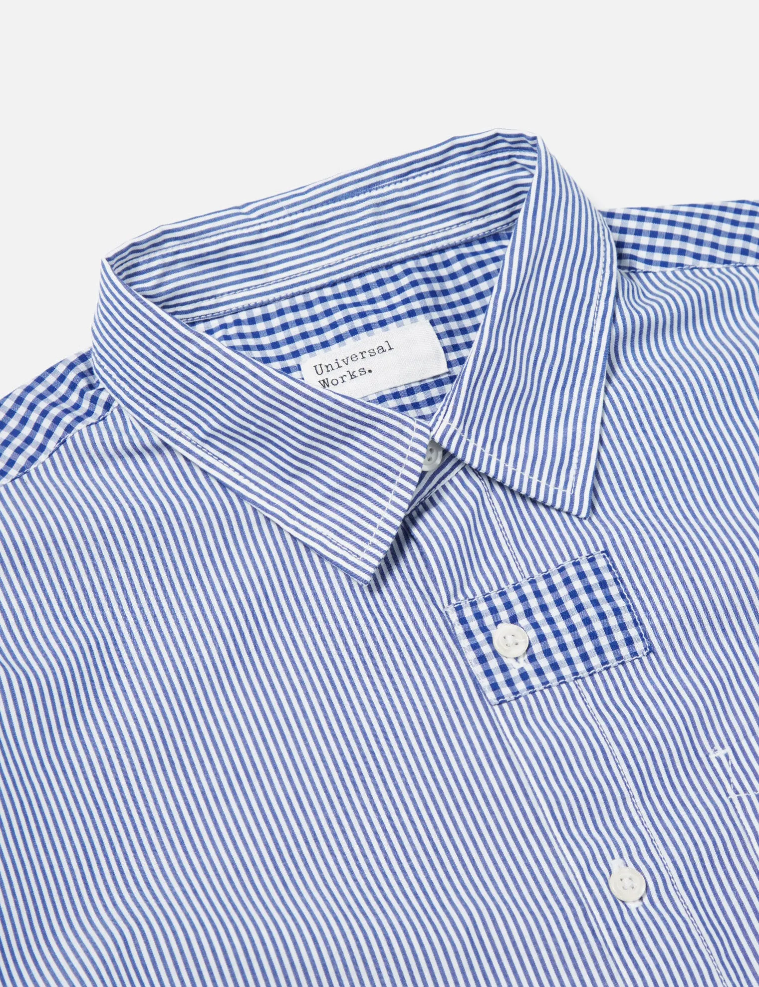 Universal Works Patched Shirt - Blue