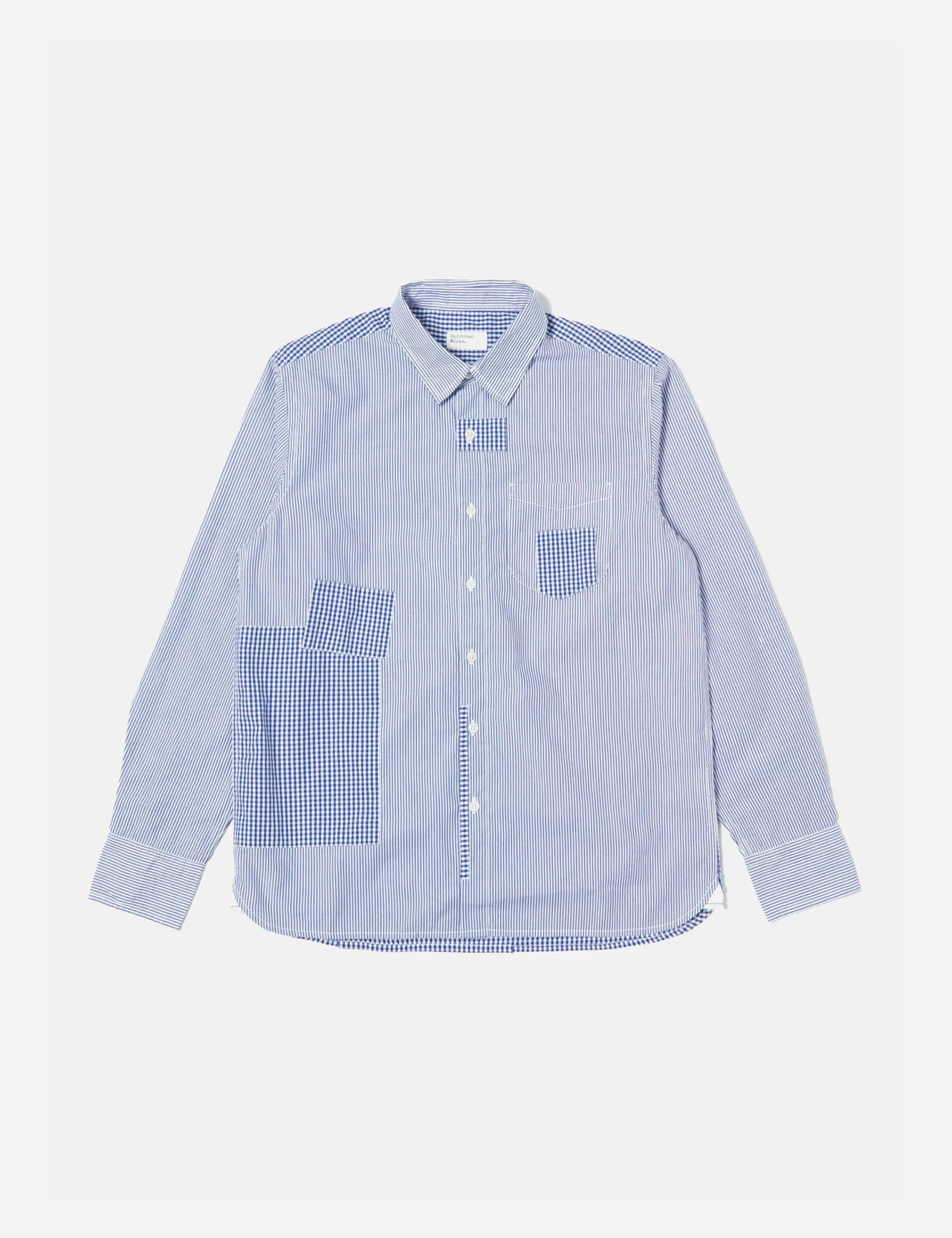 Universal Works Patched Shirt - Blue