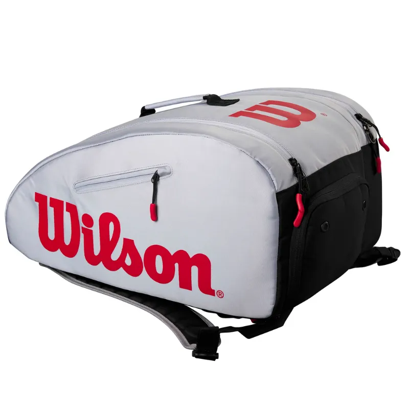 Wilson Pickleball Super Tour Bag - GrayBlack/Red