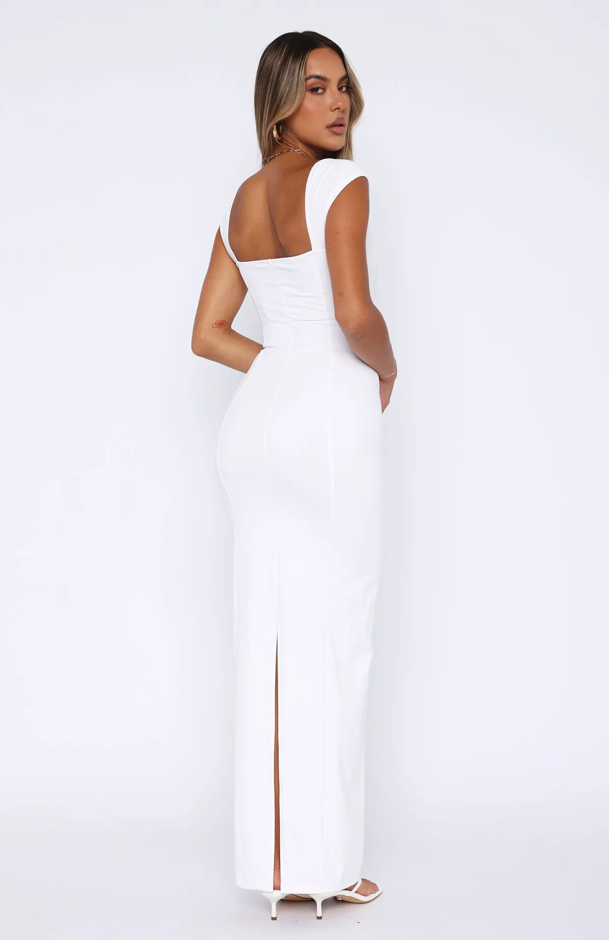 Wish I Knew Maxi Dress White