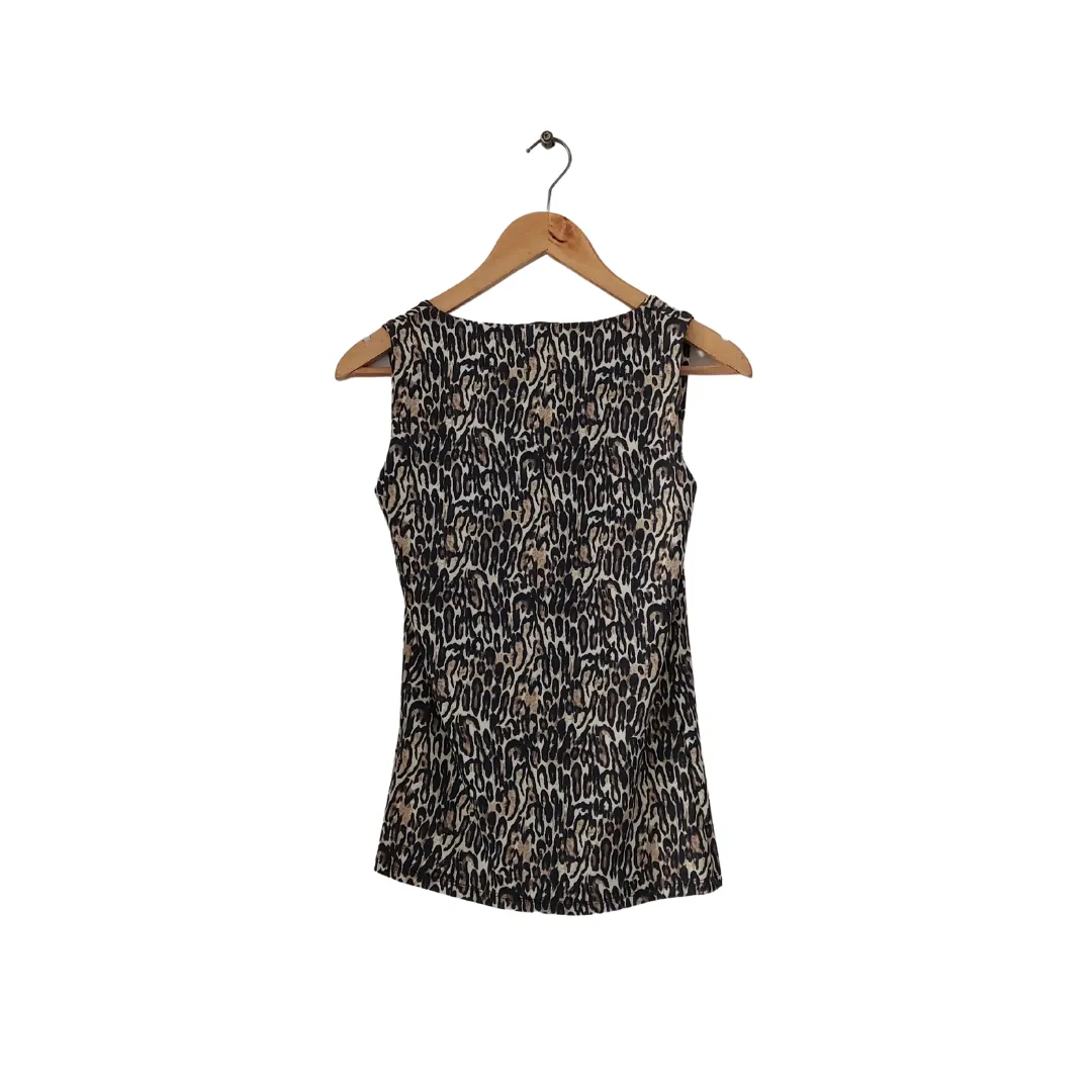 ZARA Animal Print Sleeveless Top | Gently Used |